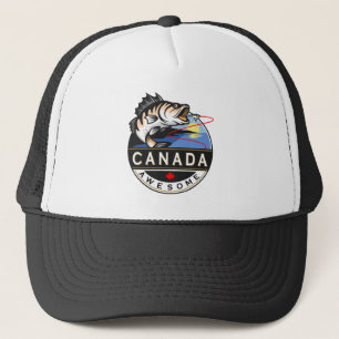 Cooles Kanada Phantastisch Outdoor Fishing-Wappen Truckerkappe