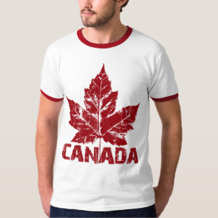 Cooles Kanada T-Shirt Retro Ahornblatt Souvenir