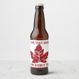 Cooles kanadisches Bieretikett Custom Canada Flasc Bierflaschenetikett