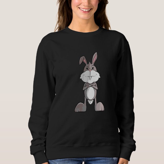 Cooles Kaninchen Sweatshirt (Vorderseite)