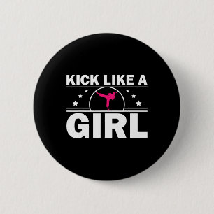 Cooles Karate-Geschenk Kickboxen Karate Liebhaber  Button