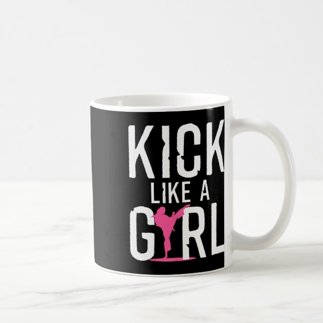 Cooles Karate-Geschenk Kickboxing Kaffeetasse (Rechts)