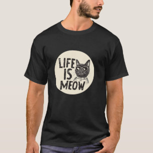 Cooles Katzen-Kostüm für Meow Lovers T-Shirt