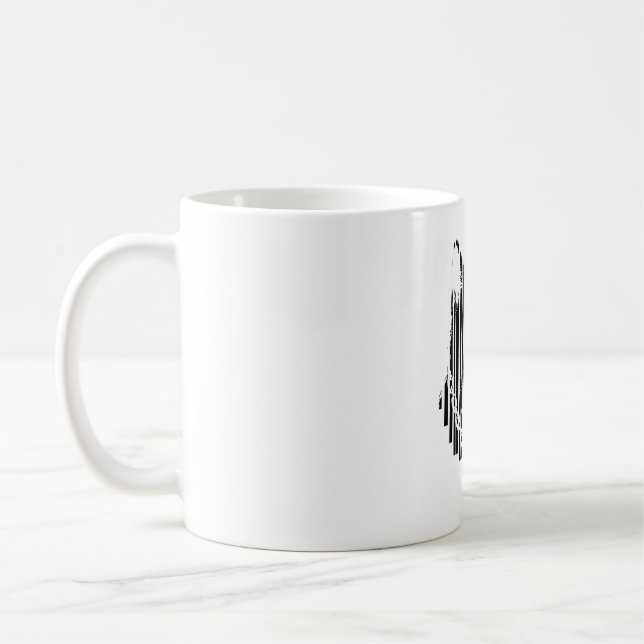 Cooles Katzenbild Kaffeetasse (Links)