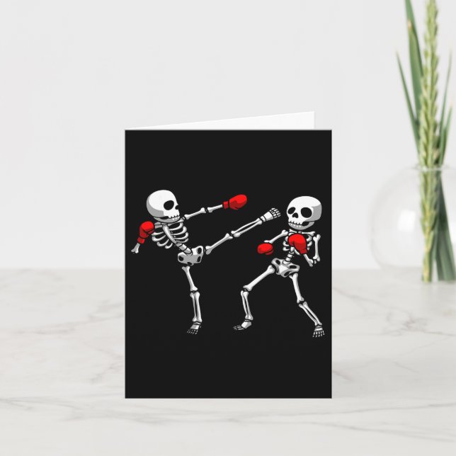 Cooles Kickboxdesign für Männer - Kickboxer Box Karte (Vorderseite)