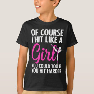 Cooles Kickboxen für Frauen Mädchen Taekwondo Kara T-Shirt