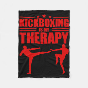 Cooles Kickboxen für Männer Frauen Kickboxer Worko Fleecedecke