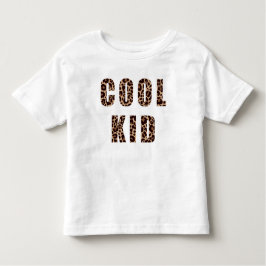 Cooles Kid-Matching im Leopard-Druckmuster Kleinkind T-shirt