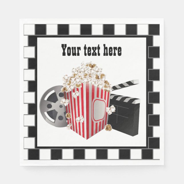 cooles Kino-Party Serviette (Vorderseite)