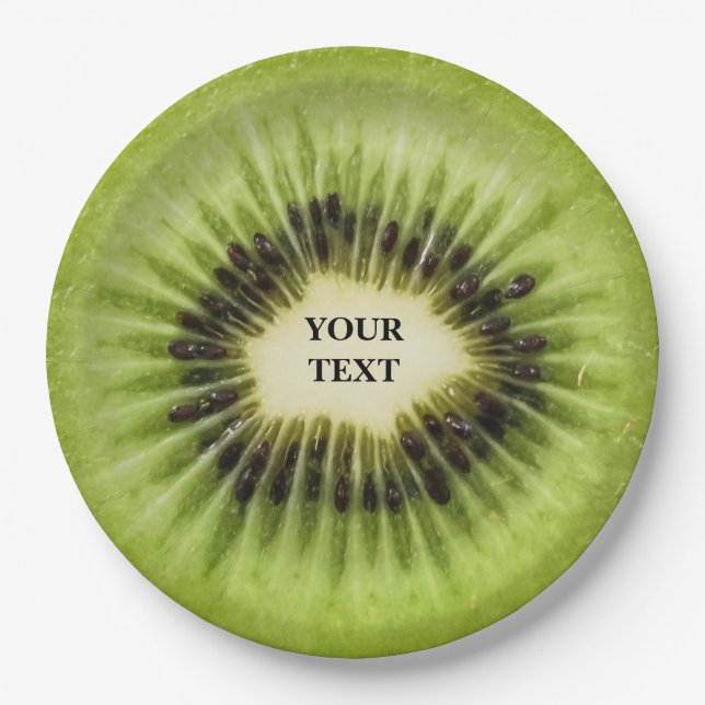 Cooles Kiwi Fruit Party Plate Pappteller (Vorderseite)
