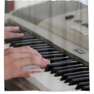 Cooles Klavier Duschvorhang