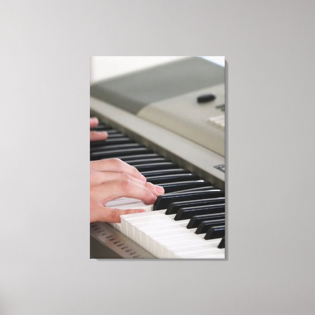 Cooles Klavier Leinwanddruck (Vorderseite)