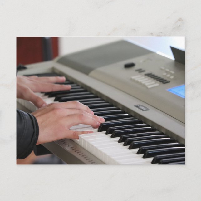 Cooles Klavier Postkarte (Vorderseite)