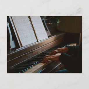 Cooles Klavier Postkarte