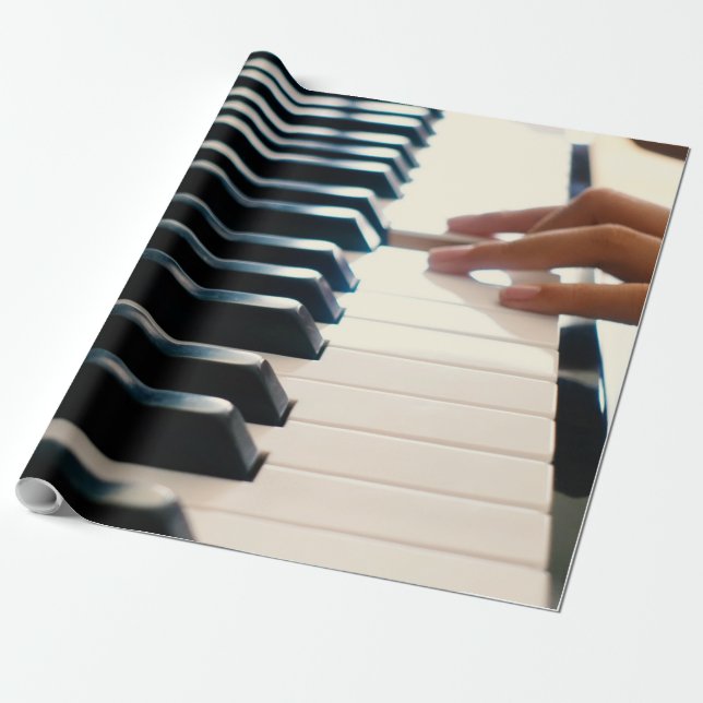Cooles Klavierdesign Geschenkpapier (Ungerollt)