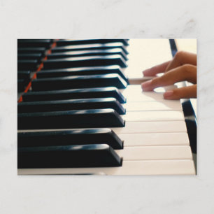 Cooles Klavierdesign Postkarte