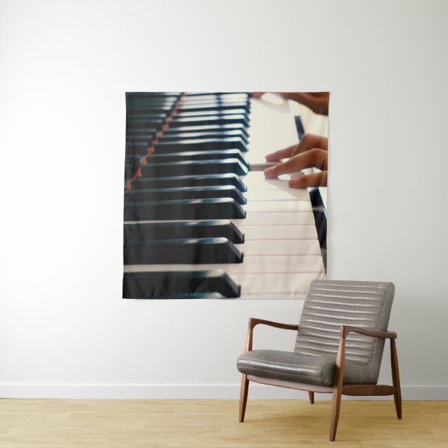 Cooles Klavierdesign Wandteppich (Beispiel)