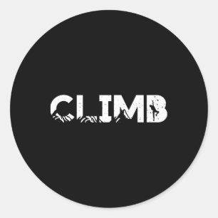 Cooles Klettergeschenk für Boulderer Climber Mich Runder Aufkleber