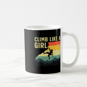 Cooles Klettern für Frauen Mädchen Berg Fels C Kaffeetasse