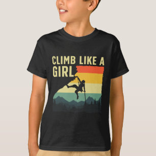 Cooles Klettern für Frauen Mädchen Berg Fels C T-Shirt