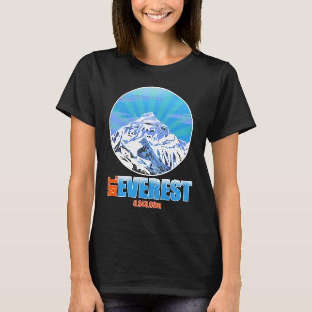 Cooles Klettern und Wandern auf dem Mt Everest T-Shirt (Vorderseite)