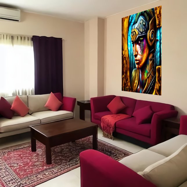 Cooles Kriegsporträt | AI Art Poster (Von Creator hochgeladen)