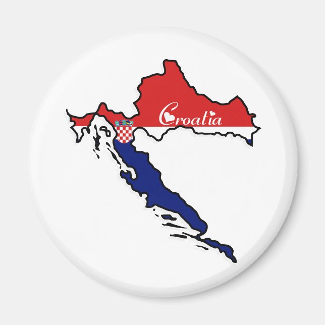 Cooles Kroatien Magnet (Vorne)