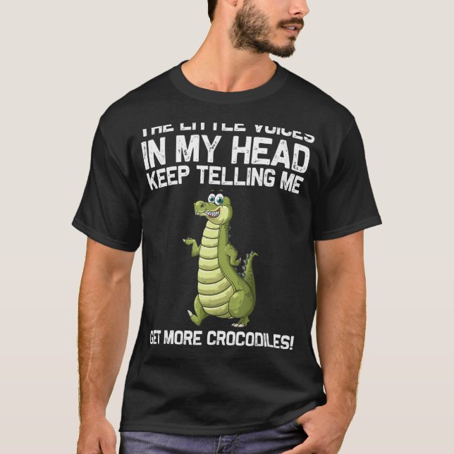 Cooles Krokodil für Männer Frauen Alligator Zookee T-Shirt (Vorderseite)