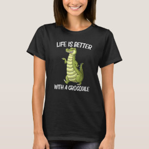 Cooles Krokodil für Männer Frauenschuldnerin Repti T-Shirt