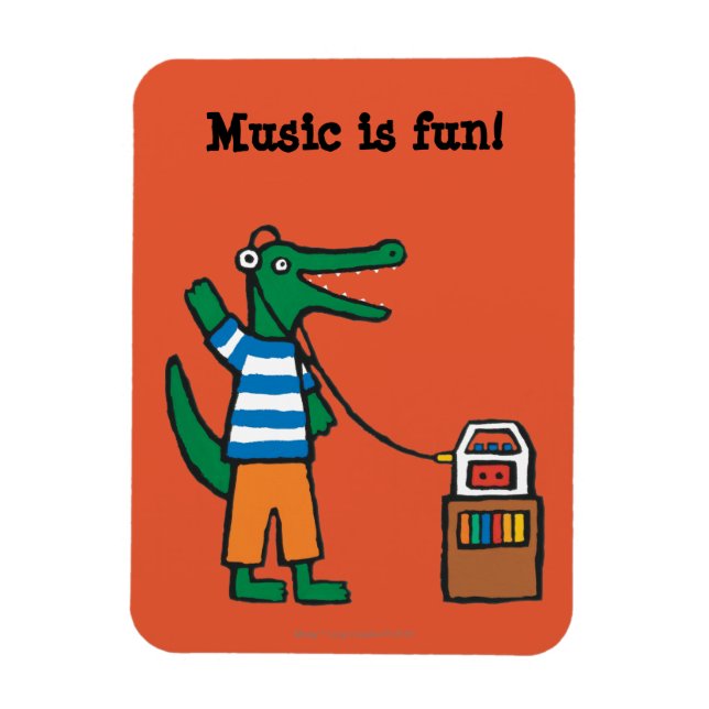 Cooles Krokodil Musik Magnet (Vertikal)