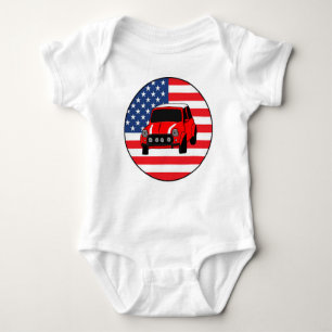 Cooles kundenspezifisches Auto Baby Strampler