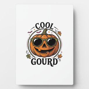 Cooles Kürbis-Shirt Vintage Halloween-Sonnenbrille Fotoplatte