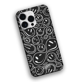 Cooles Lächeln der Gesichtshaut Lächelmuster BW Case-Mate iPhone 14 Pro Max Hülle