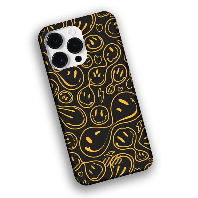 Cooles Lächeln der Gesichtshaut Lächeln Muster gel Case-Mate iPhone Hülle (Von Creator hochgeladen)