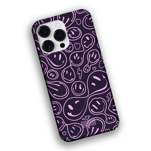 Cooles Lächeln der Gesichtshaut Lächeln Pattern La Case-Mate iPhone Hülle (Von Creator hochgeladen)