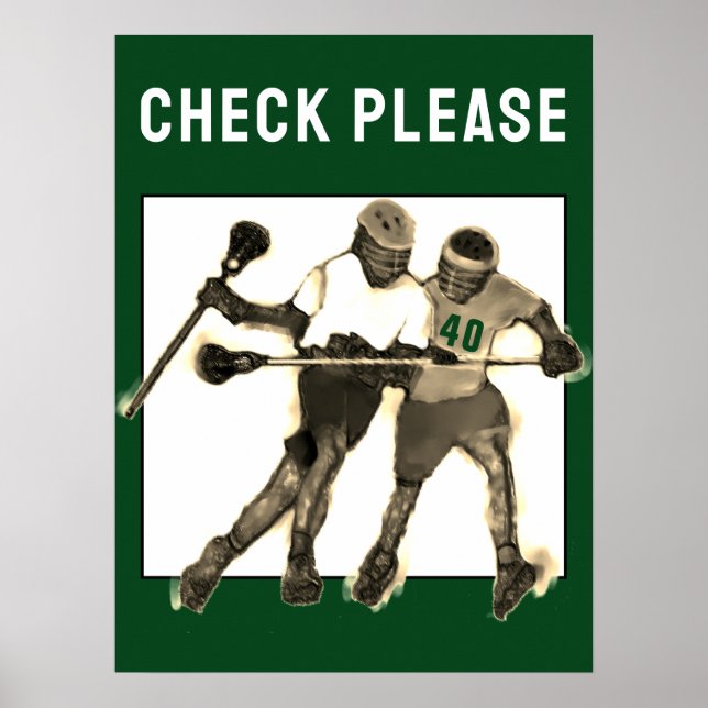 Cooles Lacrosse Poster (Vorne)