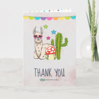 Cooles Lama in herzgeformte Sonnenbrille Danke