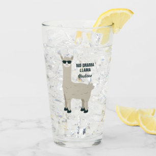 Cooles Lama-Name-Literglas Glas