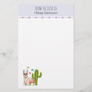 Cooles Lamm in Herz-Shaped-Sonnenbrille Briefpapier