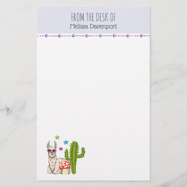 Cooles Lamm in Herz-Shaped-Sonnenbrille Briefpapier (Vorderseite)