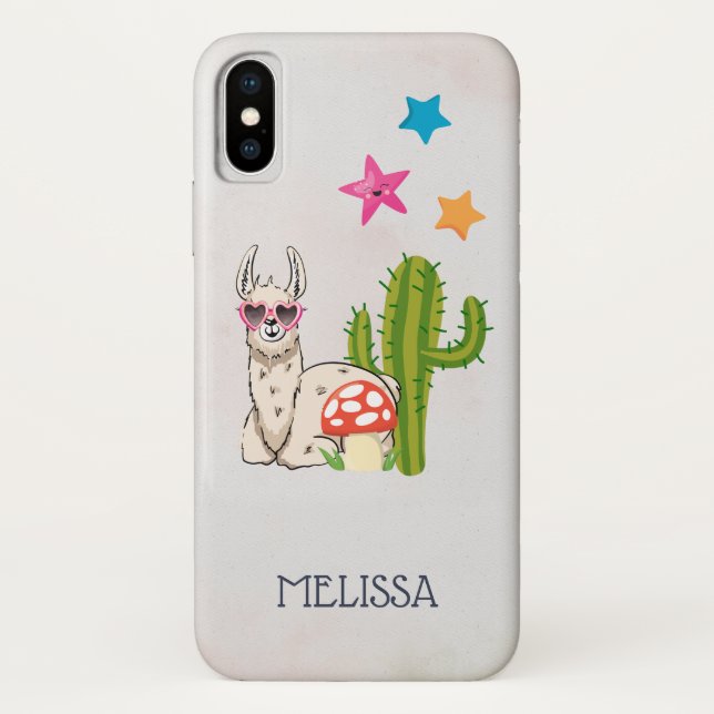 Cooles Lamm in Herz-Shaped-Sonnenbrille Case-Mate iPhone Hülle (Rückseite)