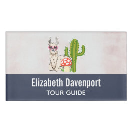 Cooles Lamm in Herz-Shaped-Sonnenbrille Namenschild