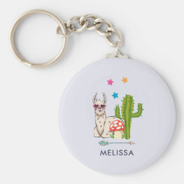 Cooles Lamm in Herz-Shaped-Sonnenbrille Schlüsselanhänger