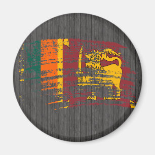 Cooles lankisches Flaggendesign Magnet