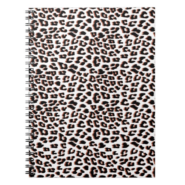 Cooles Leopard-Muster Notizblock (Vorderseite)