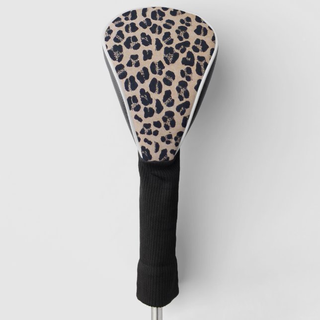 Cooles Leopardenmuster Golf Headcover (Vorderseite)