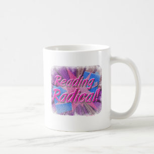 Cooles Lesen ist radikaler Buchliebhaber-Slogan Kaffeetasse