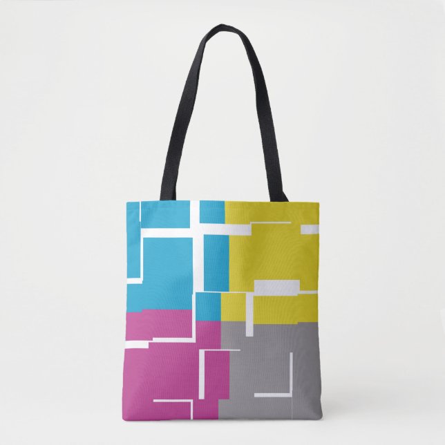 COOLES Lila blaues gelbes graues Muster (Vorderseite)