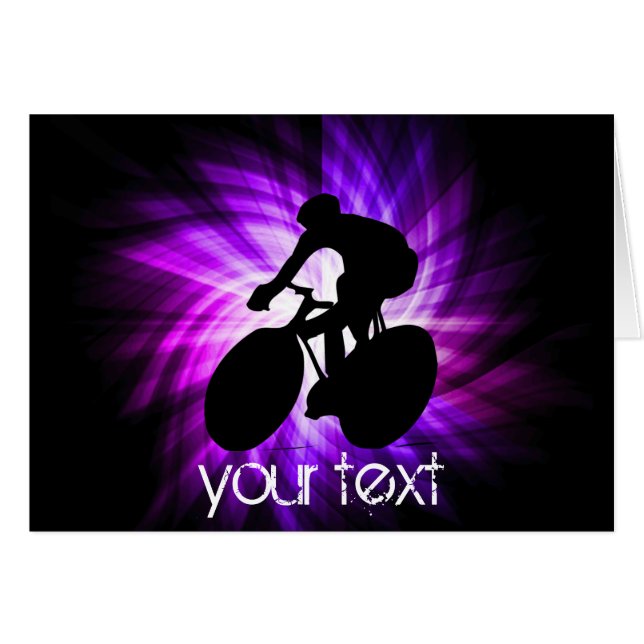 Cooles Lila Radfahren (Vorderseite (Horizontal))