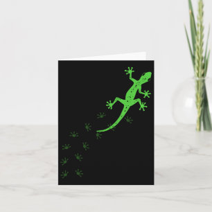 Cooles Lizard Design Männerweibchen Gecko Haustier Karte